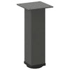 Sohvapöydän jalat 4 kpl antrasiittia 30-32 cm teräs