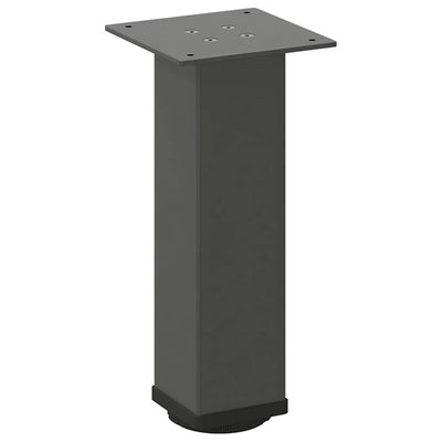 Sohvapöydän jalat 4 kpl antrasiittia 30-32 cm teräs
