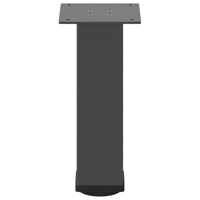 Sohvapöydän jalat 4 kpl antrasiittia 30-32 cm teräs