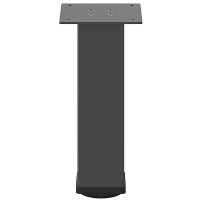 Sohvapöydän jalat 4 kpl antrasiittia 30-32 cm teräs