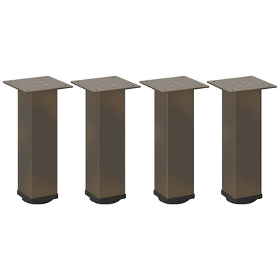 Sohvapöydän jalat 4 kpl luonnonteräs 30-32 cm teräs