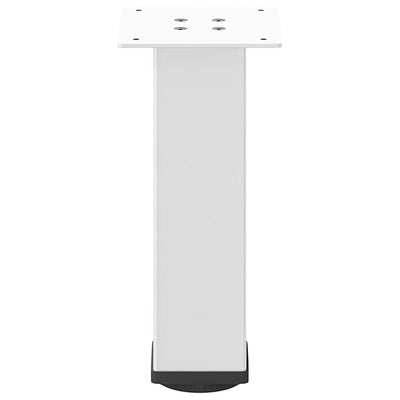 Sohvapöydän jalat 4 kpl valkoinen 42-44 cm teräs