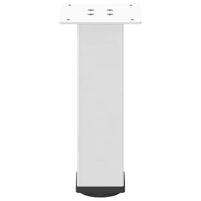 Sohvapöydän jalat 4 kpl valkoinen 42-44 cm teräs