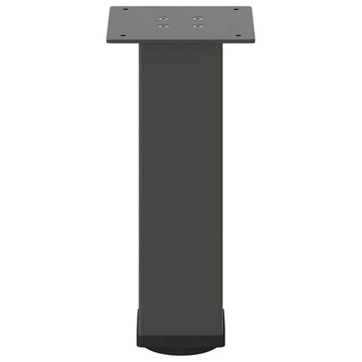 Sohvapöydän jalat 4 kpl antrasiittia 42-44 cm teräs