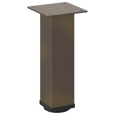 Sohvapöydän jalat 4 kpl luonnonteräs 42-44 cm teräs