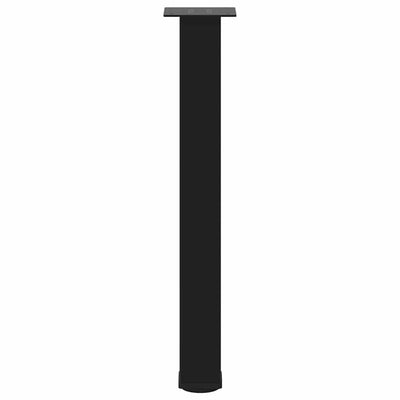 Konsolipöydän jalat 4 kpl musta 72-74 cm teräs