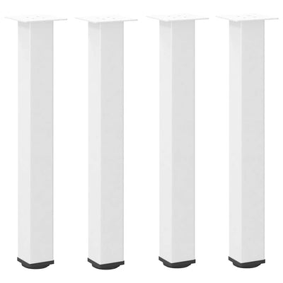 Konsolipöydän jalat 4 kpl valkoinen 72-74 cm teräs