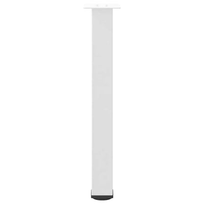 Konsolipöydän jalat 4 kpl valkoinen 72-74 cm teräs