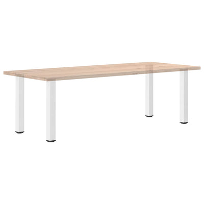 Konsolipöydän jalat 4 kpl valkoinen 72-74 cm teräs