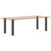 Konsolipöydän jalat 4 kpl antrasiittia 72-74 cm teräs