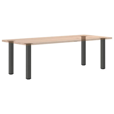 Konsolipöydän jalat 4 kpl antrasiittia 72-74 cm teräs