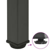 Konsolipöydän jalat 4 kpl antrasiittia 72-74 cm teräs