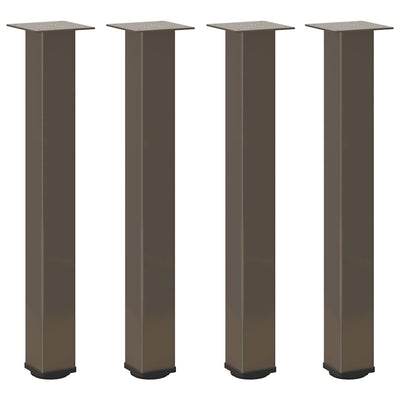 Konsolipöydän jalat 4 kpl luonnonteräs 72-74 cm teräs