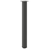Baaripöydän jalat 4 kpl antrasiittia 90-92 cm teräs