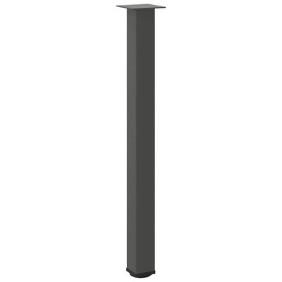 Baaripöydän jalat 4 kpl antrasiittia 90-92 cm teräs