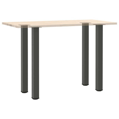 Baaripöydän jalat 4 kpl antrasiittia 90-92 cm teräs
