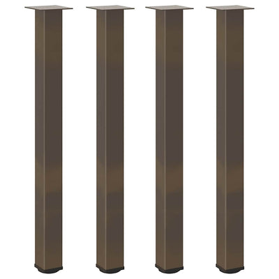 Baaripöydän jalat 4 kpl luonnonteräs 90-92 cm teräs