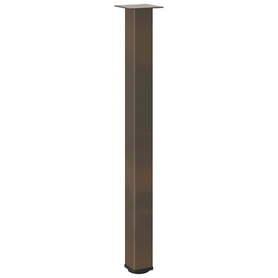 Baaripöydän jalat 4 kpl luonnonteräs 90-92 cm teräs