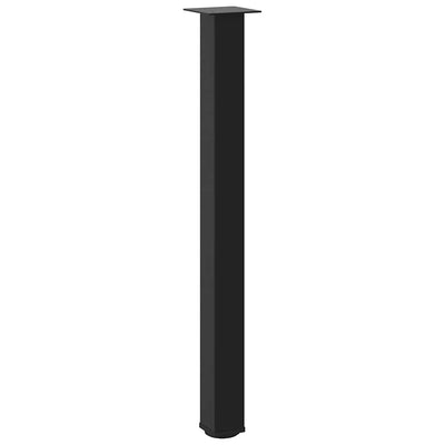 Baaripöydän jalat 4 kpl musta 100-102 cm teräs