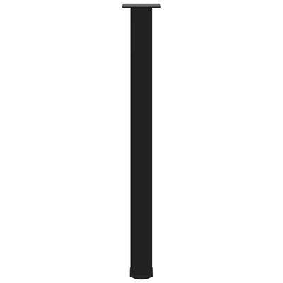 Baaripöydän jalat 4 kpl musta 100-102 cm teräs