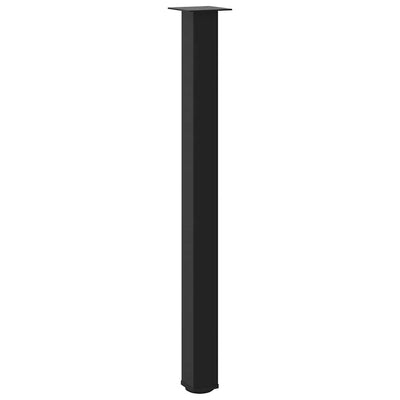 Baaripöydän jalat 4 kpl musta 110-112 cm teräs