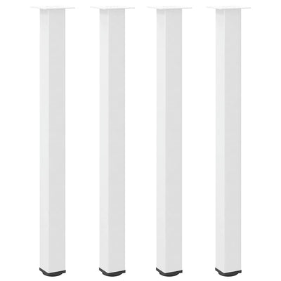 Baaripöydän jalat 4 kpl valkoinen 110-112 cm teräs