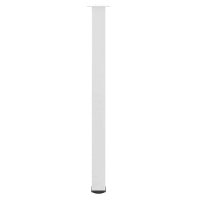 Baaripöydän jalat 4 kpl valkoinen 110-112 cm teräs