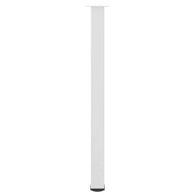 Baaripöydän jalat 4 kpl valkoinen 110-112 cm teräs