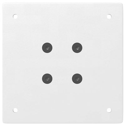 Baaripöydän jalat 4 kpl valkoinen 110-112 cm teräs