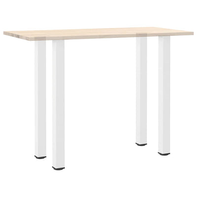 Baaripöydän jalat 4 kpl valkoinen 110-112 cm teräs