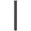 Baaripöydän jalat 4 kpl antrasiittia 110-112 cm teräs