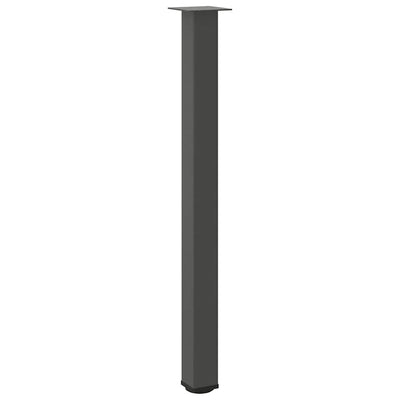 Baaripöydän jalat 4 kpl antrasiittia 110-112 cm teräs