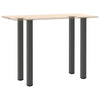 Baaripöydän jalat 4 kpl antrasiittia 110-112 cm teräs