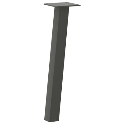 Sohvapöydän jalat 4 kpl antrasiittia 30 cm teräs
