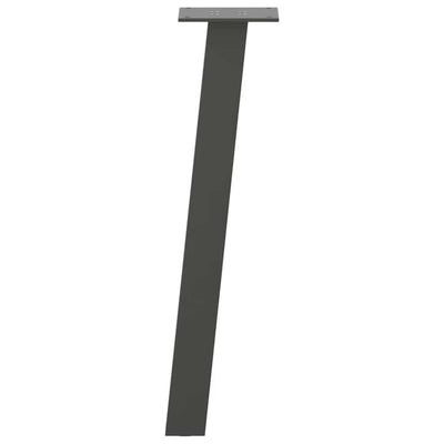 Sohvapöydän jalat 4 kpl antrasiittia 30 cm teräs