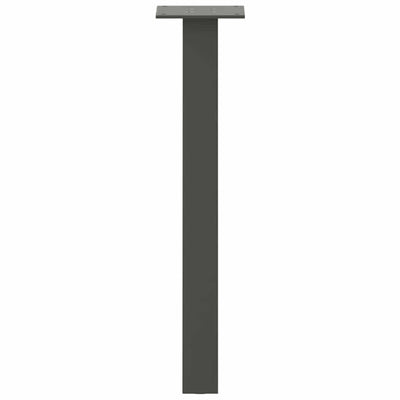 Sohvapöydän jalat 4 kpl antrasiittia 30 cm teräs