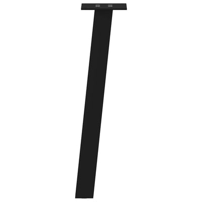 Sohvapöydän jalat 4 kpl Musta 42 cm Teräs