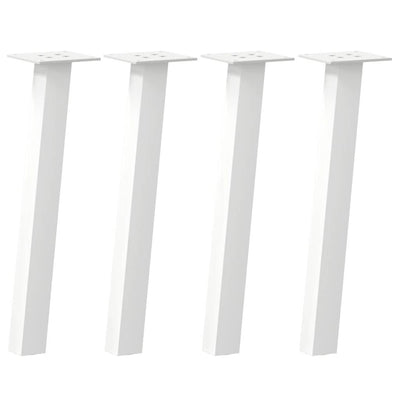 Sohvapöydän jalat 4 kpl valkoinen 42 cm teräs