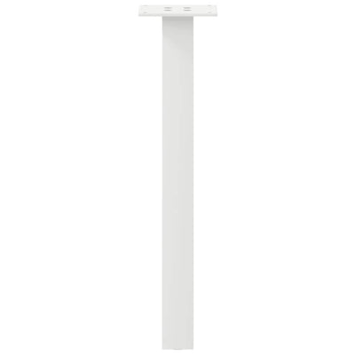 Sohvapöydän jalat 4 kpl valkoinen 42 cm teräs