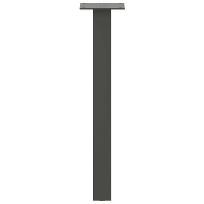 Sohvapöydän jalat 4 kpl antrasiittia 42 cm Teräs