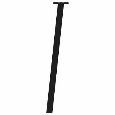 Konsolipöydän jalat 4 kpl musta 72 cm teräs