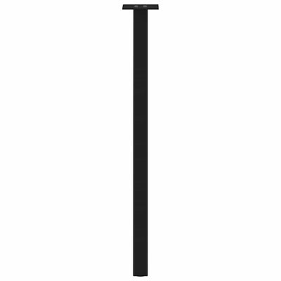 Konsolipöydän jalat 4 kpl musta 72 cm teräs