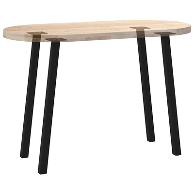Konsolipöydän jalat 4 kpl musta 72 cm teräs