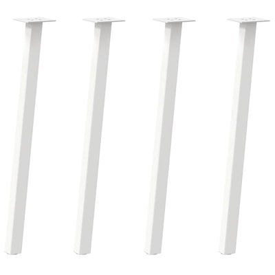 Konsolipöydän jalat 4 kpl valkoinen 72 cm teräs