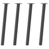 Konsolipöydän jalat 4 kpl antrasiittia 72 cm teräs