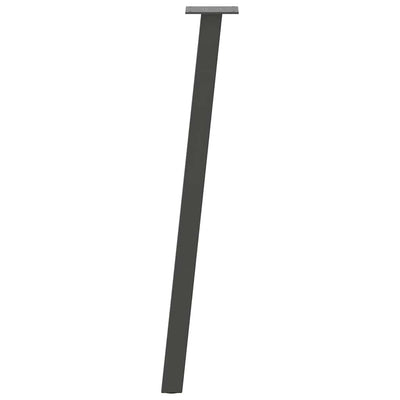 Konsolipöydän jalat 4 kpl antrasiittia 72 cm teräs