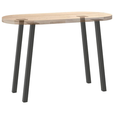 Konsolipöydän jalat 4 kpl antrasiittia 72 cm teräs