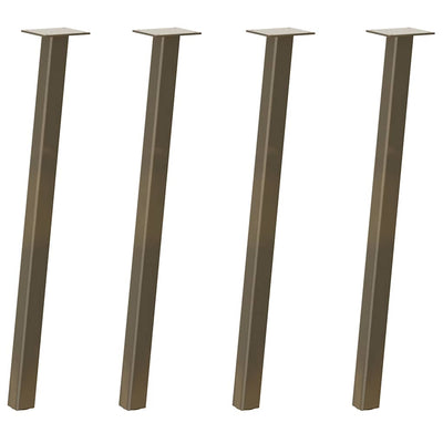 Konsolipöydän jalat 4 kpl luonnonteräs 72 cm teräs