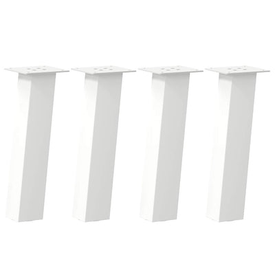 Sohvapöydän jalat 4 kpl valkoinen 30 cm teräs