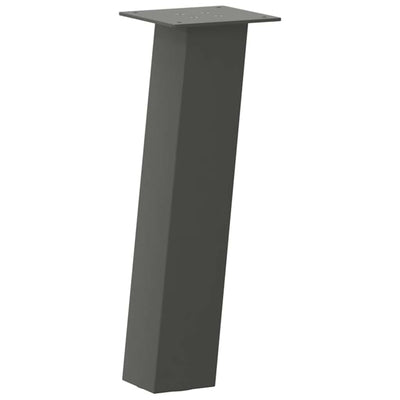 Sohvapöydän jalat 4 kpl antrasiittia 30 cm teräs